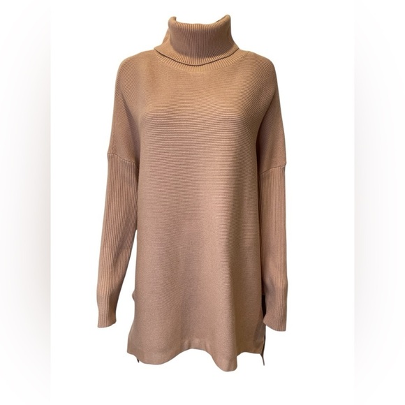 lillusory Sweaters - Lillusory Women's Ribbed Knit Sweater - Tan size L